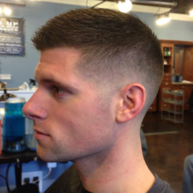fade haircut with scissors