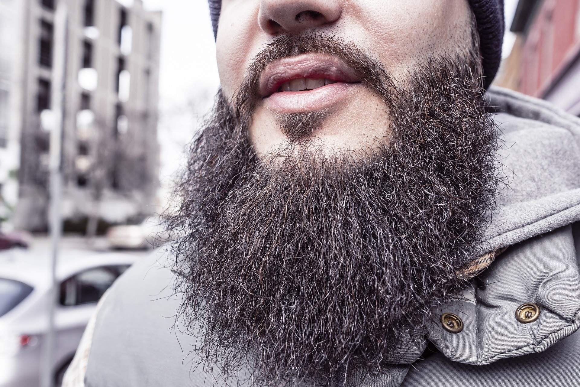 man beard hair