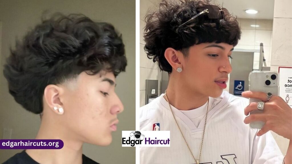 Fluffy Edgar Haircut Curly Hair