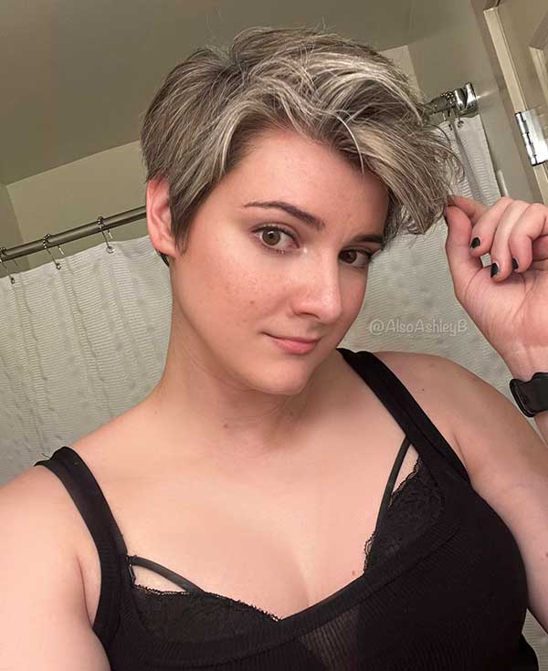 Long Pixie Cut For Thick Hair Round Face