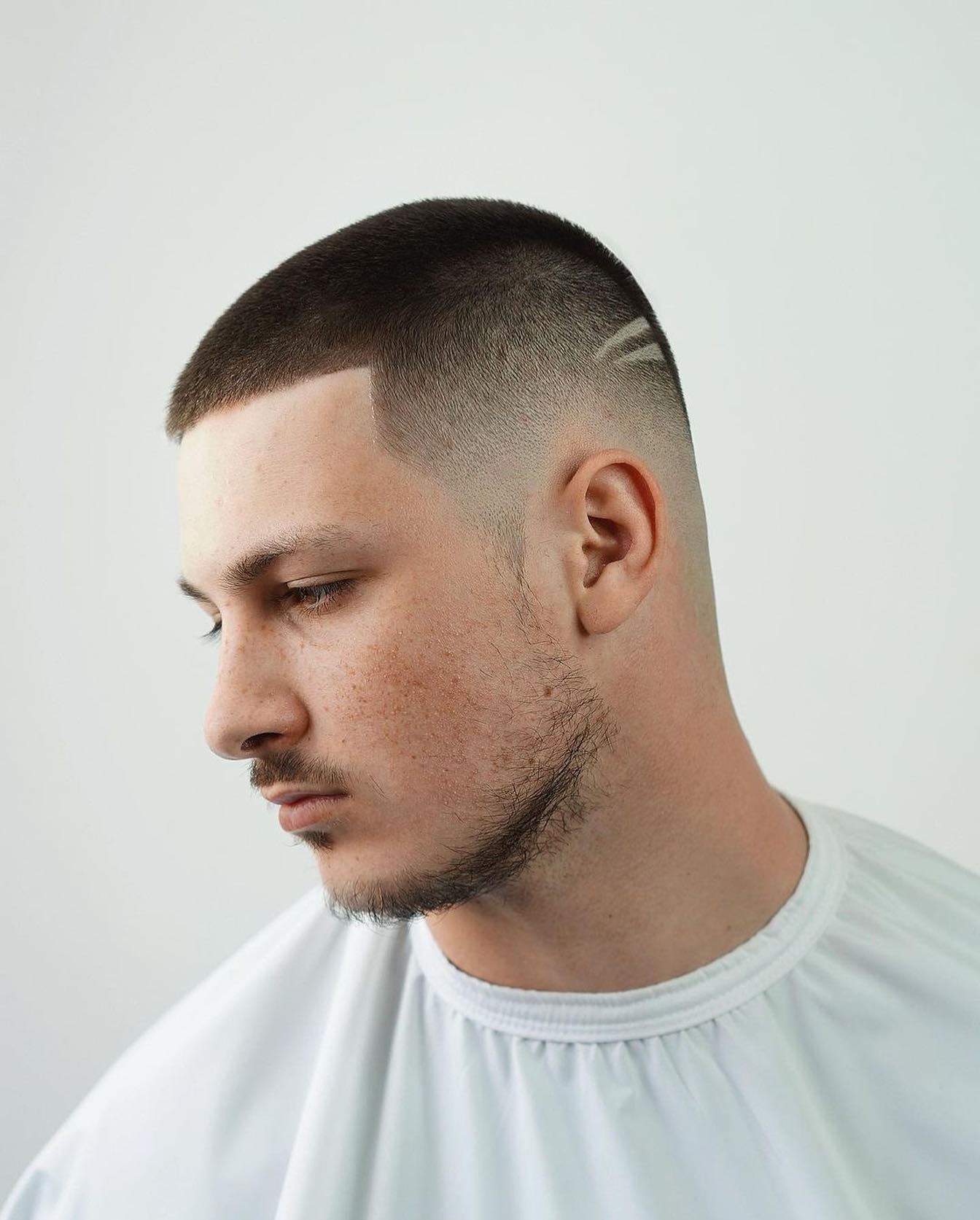 French Crop With Bald Fade