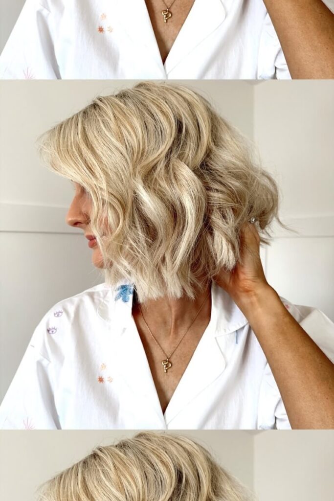 Wavy Bob With Textured Ends