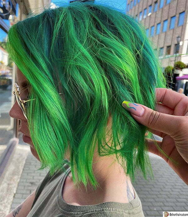 hair styles green