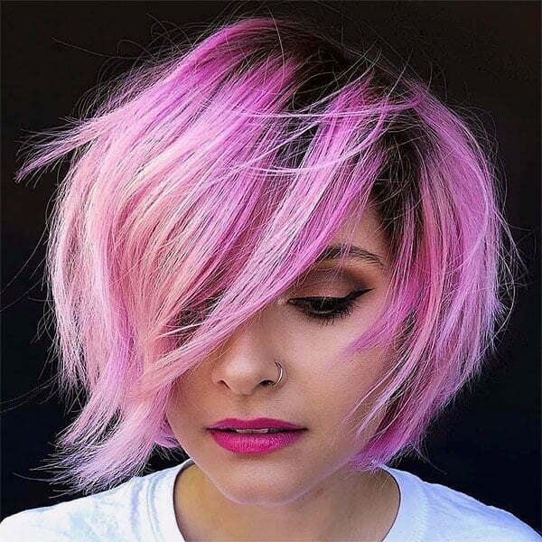 images short pink hair