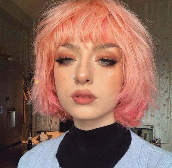 womens short pink haircuts