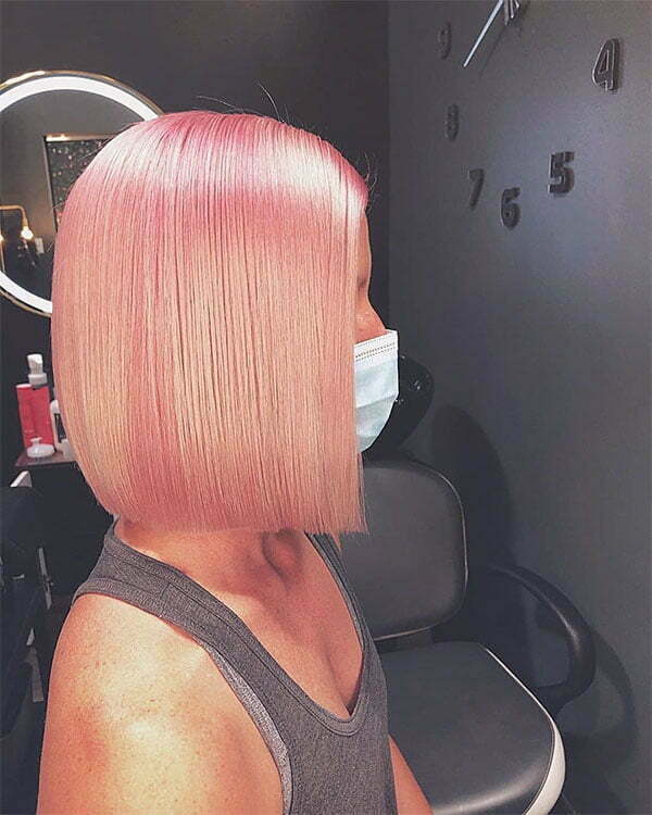 hot short haired pink