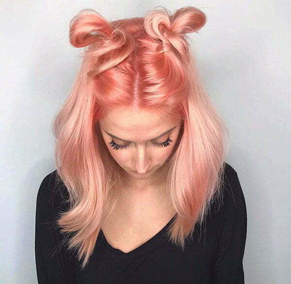 pink and short hair