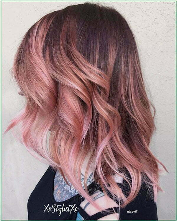 pink hair short haircuts