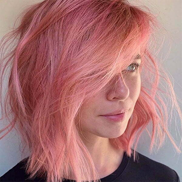 cute short pink hair