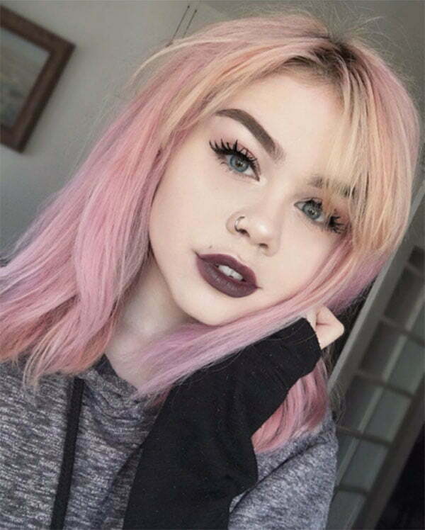 hot short pink hairstyles