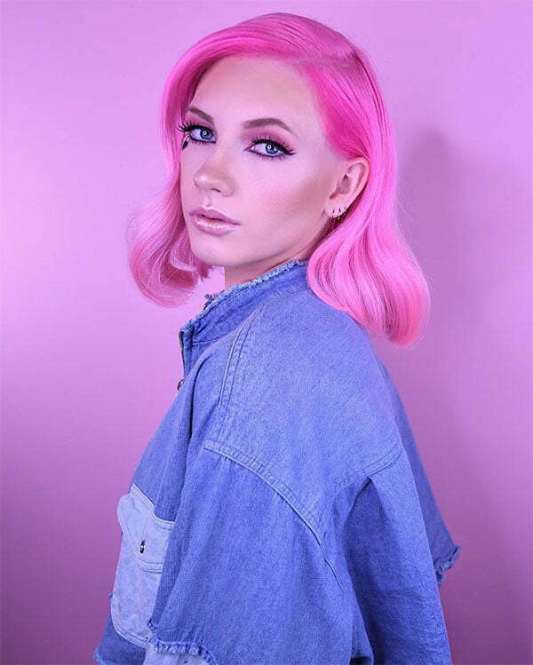 new pink hairstyles