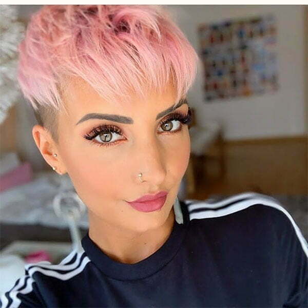 short cool pink hair