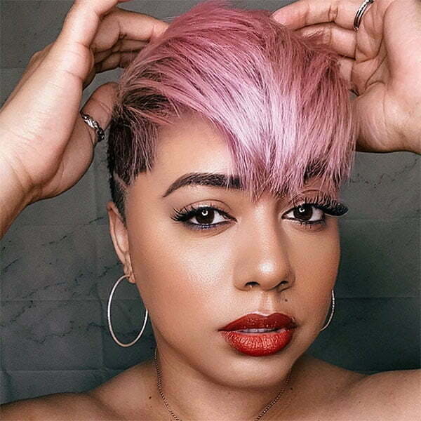 hairstyles for pink short hair
