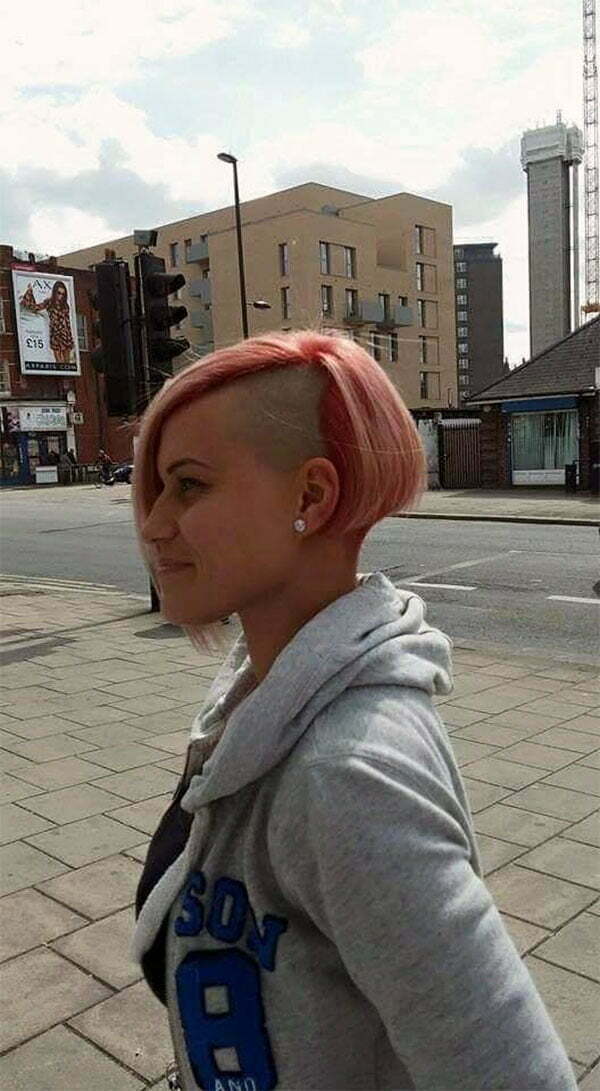 images of short pink haircuts