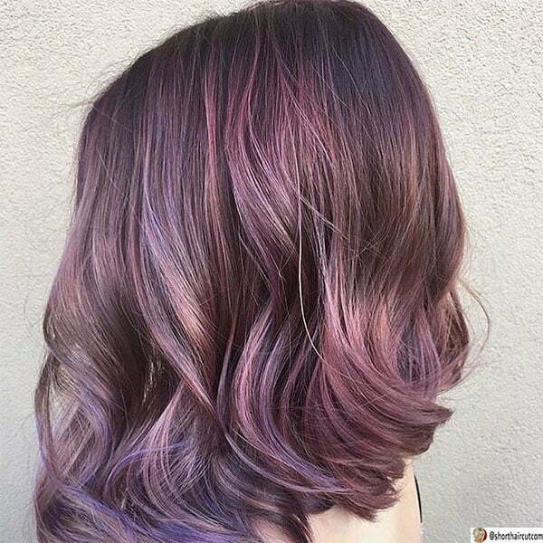 short purple womens hairstyles