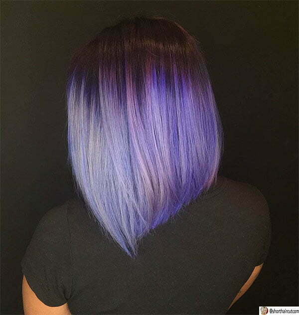 purple hair styles women