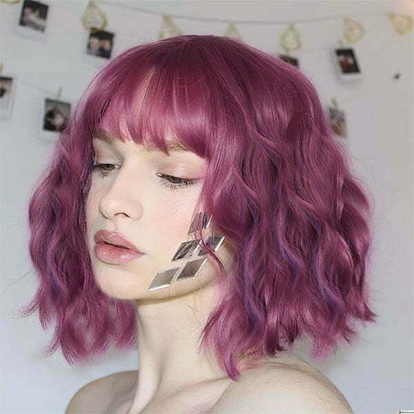 best hairstyles for purple hair