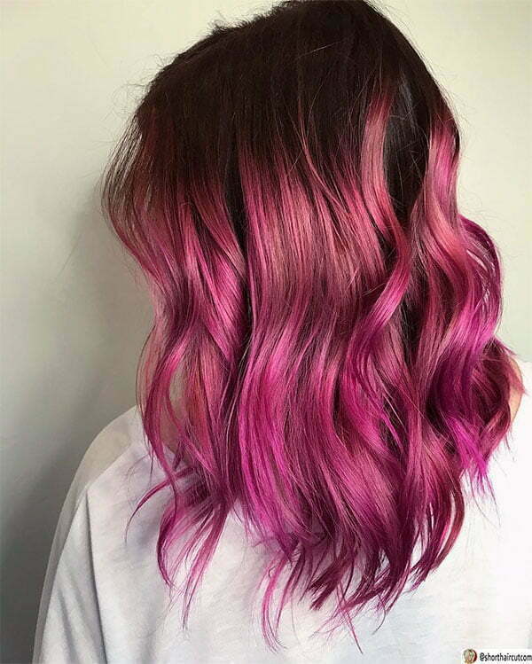 purple cut hairstyle