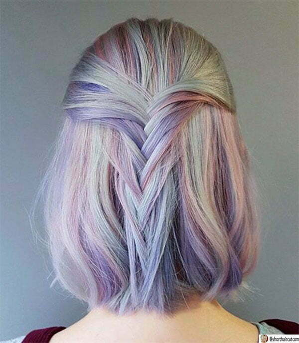 purple hair looks