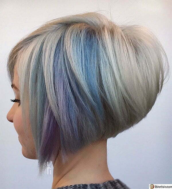 latest blue hairstyles