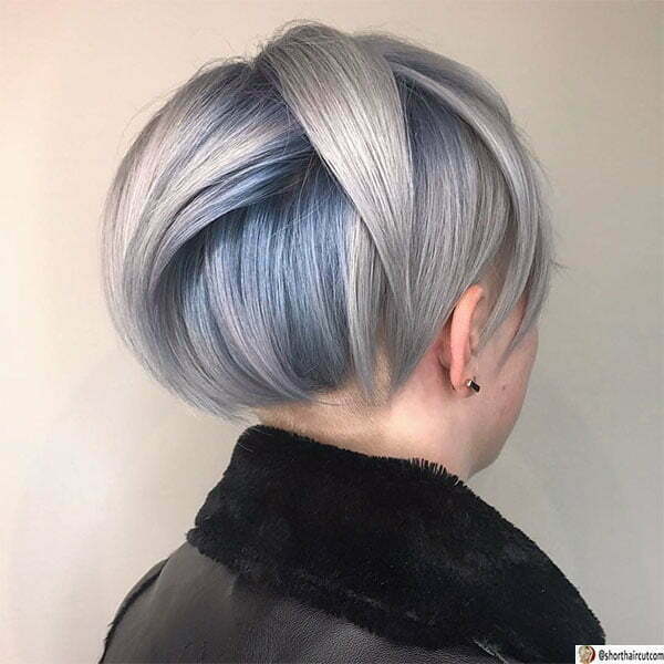 cut blue hair