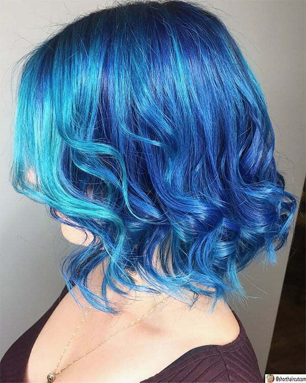 good blue hairstyles