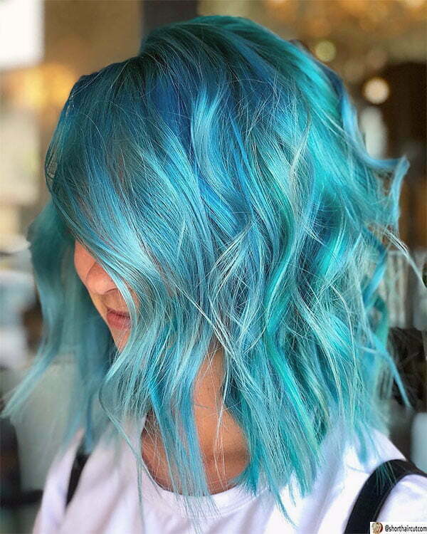 cool blue hair color