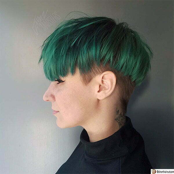 green hairstyles