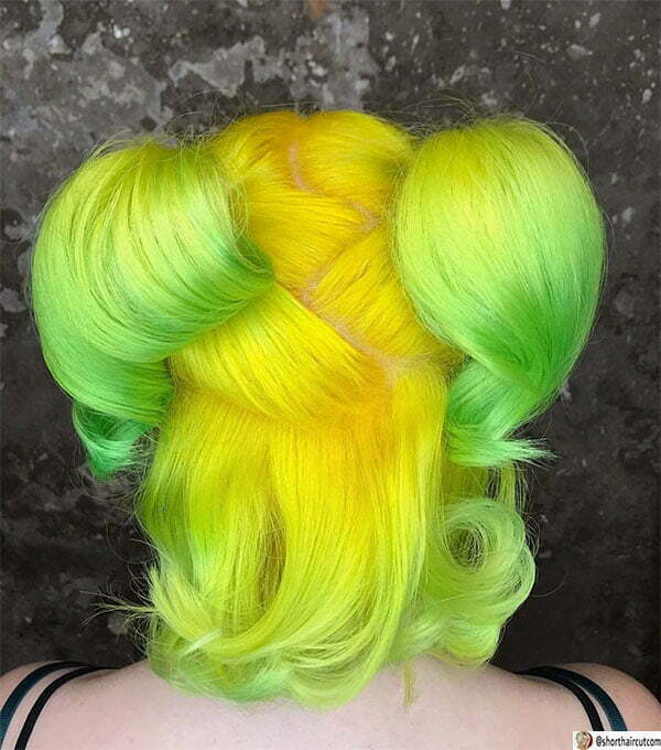 cute green hair ideas