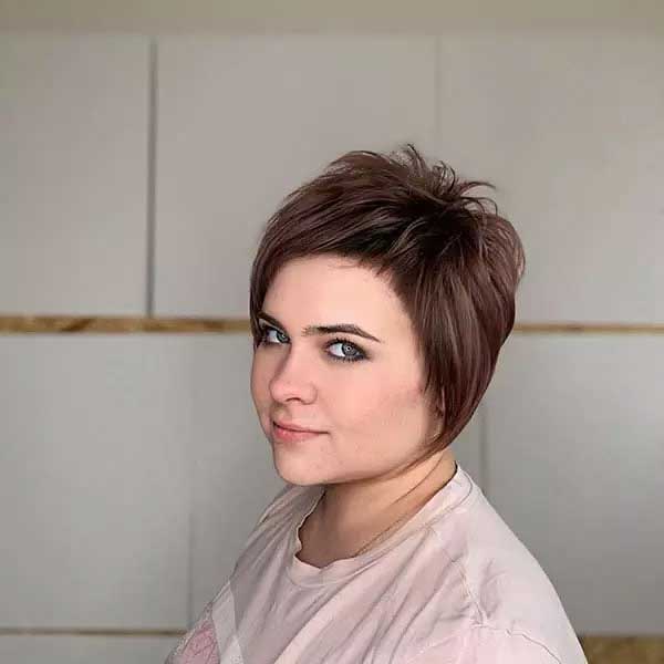 Long Pixie Cut For Round Faces